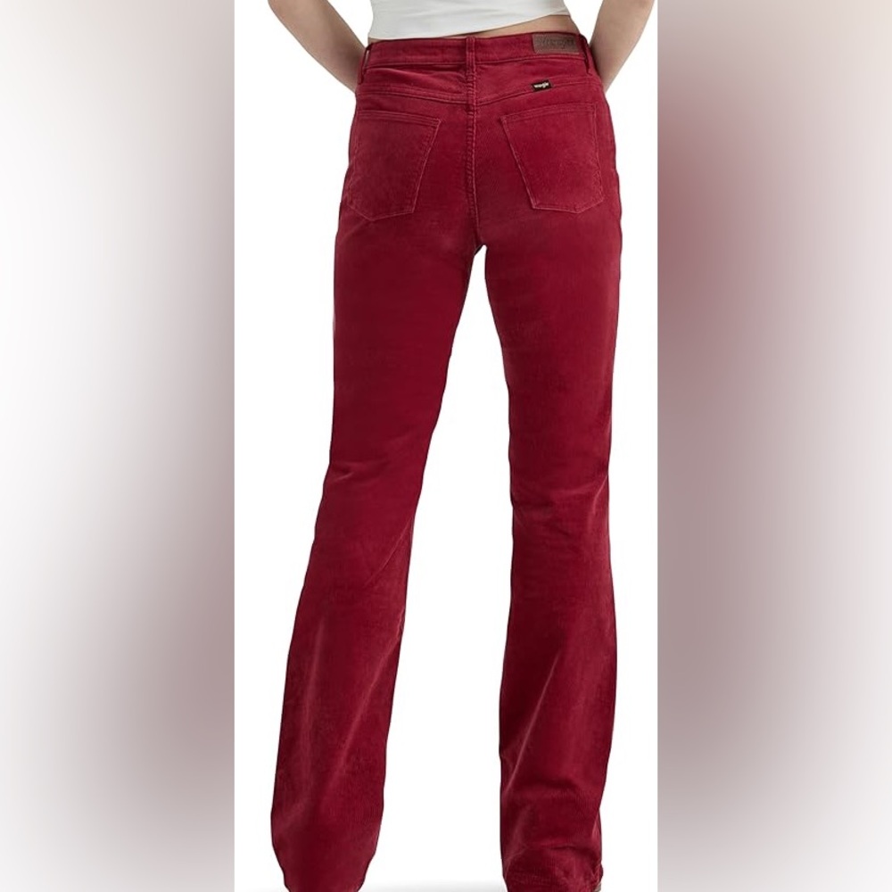 NWT Wrangler Women's High Rise Bold Boot Jean 6/28 In Color Carmine - Picture 5 of 12